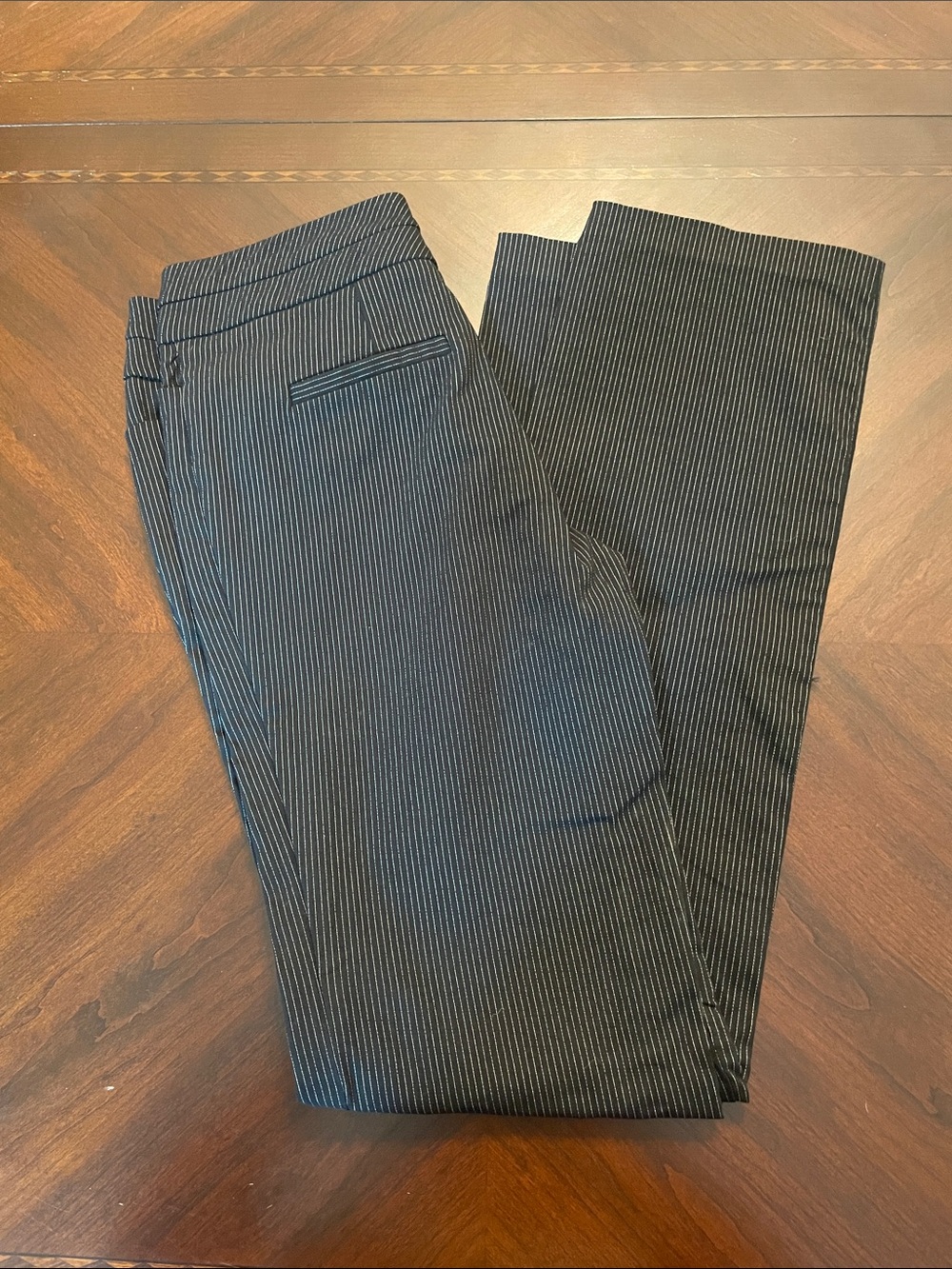Juniors Heartsoul Black Pinstripe Trousers Size 3